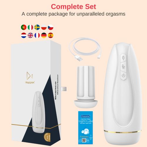 masturbator - nappex™ branco white - premium mastubators (10 languages) na Arena.pl