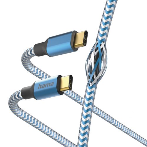 Kabel HAMA Ładujący/data Reflected USB-C - 1.5m Niebieski na Arena.pl
