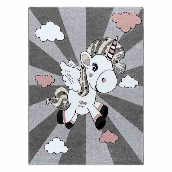 RUG/LU/TINIES/UNICORN/GREY/160x220 zdjęcie 1