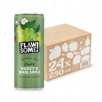 Flawsome! lekko gazowany napój owocowy o smaku jabłka 24x250ml