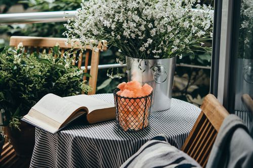 Stojąca lampa Stone kamienie solny do ogrodu dekoracja na Arena.pl