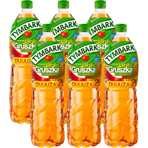 Tymbark Napój jabłko gruszka 2 l x 6 sztuk na Arena.pl