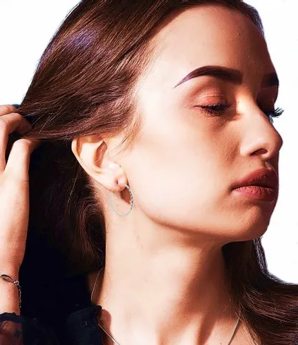 KOLCZYKI SREBRNE 925 DAMSKIE KOŁA KÓŁKA KRĘCONE MODNE 2,3 CM + SREBRO 925 na Arena.pl