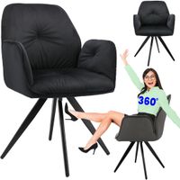 Krzesło obrotowe PERLA czarny