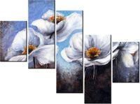 100 75CM OBRAZ 5 ELEM ALPEJSKIE MAKI ŚCIENNY