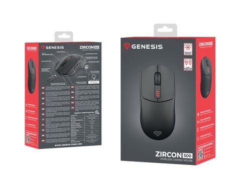 Myszka Genesis Zircon 500 Wireless czarna na Arena.pl