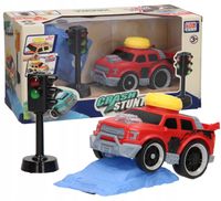 Samochód + Sygnalizacja na baterie Dromader czerwony