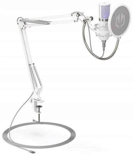 Mikrofon Endorfy Solum Streaming SM950 USB Statyw Biały na Arena.pl
