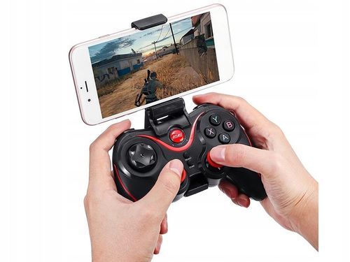 BEZPRZEWODOWY GAMEPAD PAD DO TELEFONU ANDROID iOS PC KONTROLER Z UCHWYTEM na Arena.pl