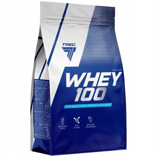 PYSZNE BIAŁKO WPC Trec Whey 100 700g PROTEINY NA MASĘ MIĘŚNIE DO TRENINGU na Arena.pl