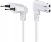 Kabel zasilający ósemka C7 Goobay 2x90 biały 5m