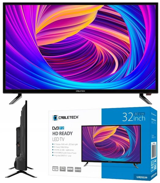 TELEWIZOR D-LED 32'' CABLETECH ELEGANCE HD DVB-T2 zdjęcie 1