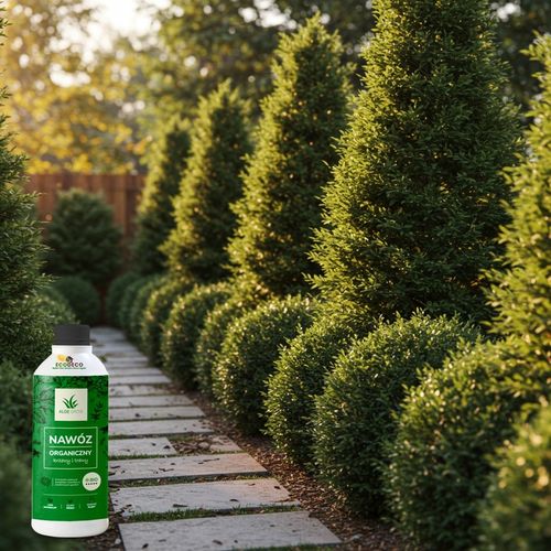 Naturalny nawóz organiczny 1 l użyźnia glebę wiosenny do trawy i krzewów na Arena.pl