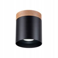 Spot sufitowy czarny Ø12 cm GU10 10W RIF Sollux Lighting