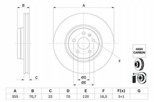 TARCZA HAM PRZOD 355X32 V BOSCH na Arena.pl