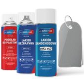 lakier samochodowy w sprayu zestaw do zderzaków opel 157 star silver iii