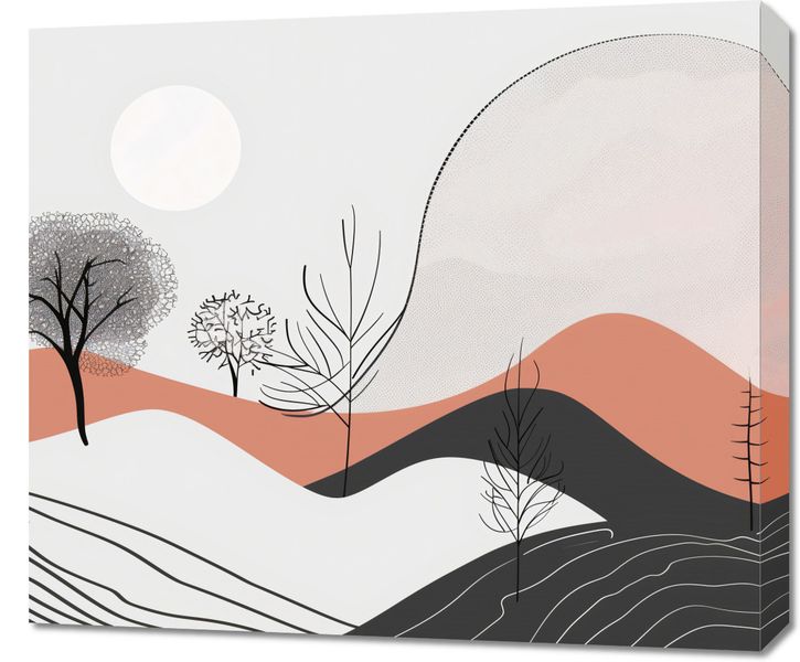 Obraz 70x60cm Półcień Widoku zdjęcie 1