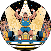 Opłatek na tort Zwycięstwo Zawodnik na Podium Sportowiec Hala