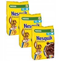 Nestle Nesquik Płatki śniadaniowe czekolada 3x450g