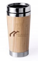 Kubek termiczny bambusowy z grawerem własnego logo DANYMI FIRMY