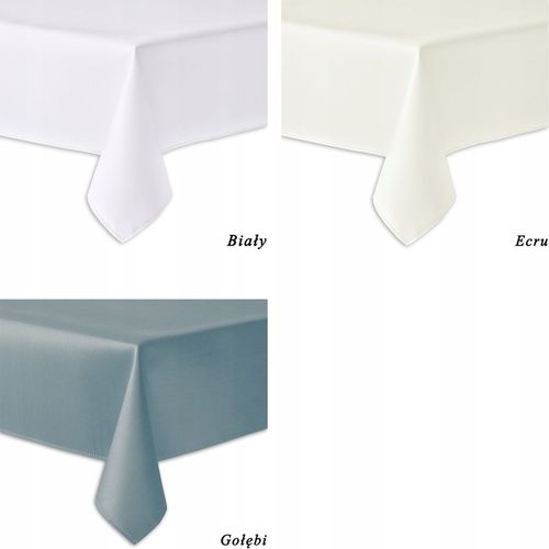 PLAMOODPORNY obrus KOŁO ŚR. 140 CM SOLID OKRĄGŁY na Arena.pl