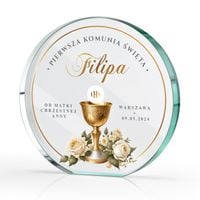 Statuetka PAMIĄTKA KOMUNII prezent KOMUNIA dla chłopca dziewczynki NADRUK