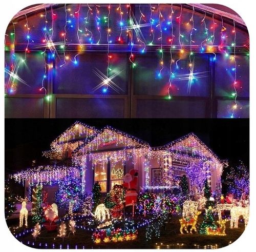 SOPLE FLASH 1000LED 40m ZEWNĘTRZNE MULTIKOLOR KOLOROWE lampki z Flashem na Arena.pl