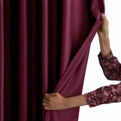 CURT/AH/VELVET/EYELETS/WINE/140X245/1PC na Arena.pl