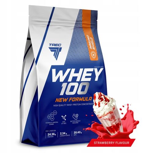NOWE PYSZNE BIAŁKO WPC Trec Whey 100 700g SERWATKOWE PROTEINY NA MASĘ SIŁĘ na Arena.pl