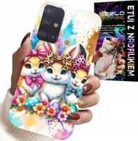 ETUI DO SAMSUNG GALAXY A71 - KRÓLICZKI, ŚWIĄTECZNE, KRÓLIK, WIELKANOC