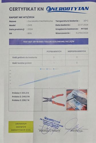 Zaciskarka do tulejek PRO 0,5-16 mm2 / PRASKA ENERGOTYTAN POLSKA ZX16 na Arena.pl