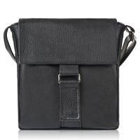 listonoszka damska skórzana czarna na ramię klasyczna pojemna abruzzo