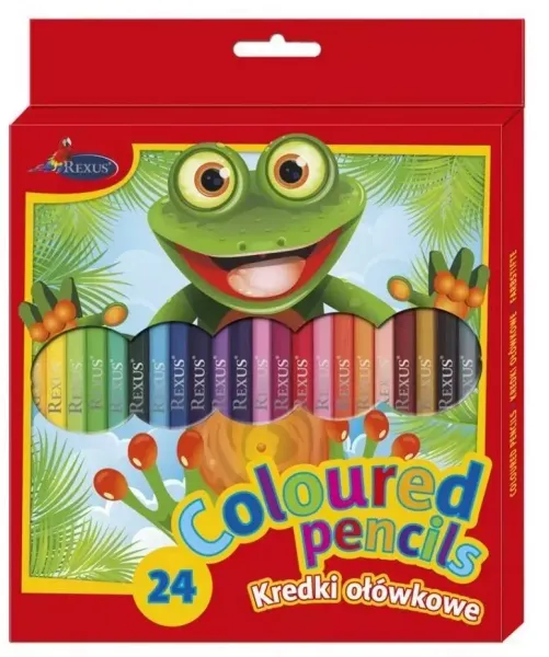 Kredki Drewniane 24 Kolory zdjęcie 1