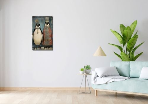 Obraz 40x70cm Królewskie Pingwiny na Arena.pl