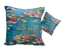 Poduszka z wypełnieniem/suwak - C. Monet, Lilie wodne  (CARMANI)