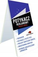 Potykacz reklamowy stojak 100x50 PCV z projektem