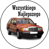 Opłatek na tort Mercedes Auto Samochód Logo Urodziny 18 30 40 50