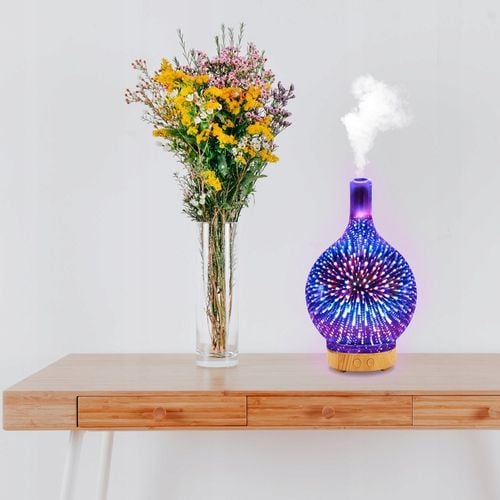 NAWILŻACZ POWIETRZA DYFUZOR ZAPACHOWY AROMATERAPIA JONIZATOR NOCNA na Arena.pl