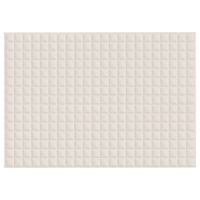 Koc obciążeniowy, kremowy, 155x220 cm, 7 kg, tkanina