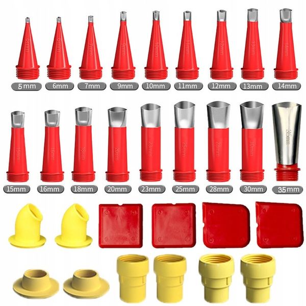 Końcówki do Silikonu Dysza Wyciskacz Tubowy Pistolet do Silikonu Aplikator zdjęcie 2