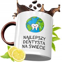 Kubek Bordowy Dla Dentysty Na Urodziny Prezent Z Nadrukiem Ze Zdjęciem