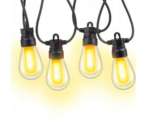 GIRLANDA SOLARNA lampki ogrodowe ŻARÓWKI duże LED na Arena.pl