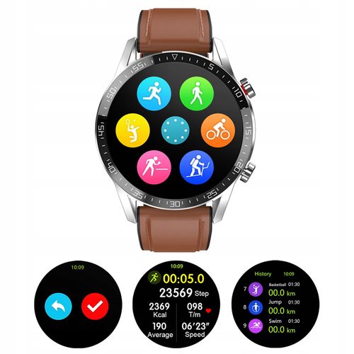 Smartwatch Microwear G5 brązowy na Arena.pl