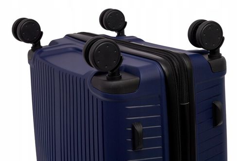 Wytrzymała Walizka Rozmiar Średni 65L Polipropylen 4 Koła Bagaż na Arena.pl