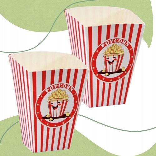 Pojemnik do popcornu papierowy jednorazowy mocny mała porcja 920 ml 50 na Arena.pl