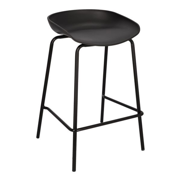 Stołek barowy Grego czarny 65 cm zdjęcie 1