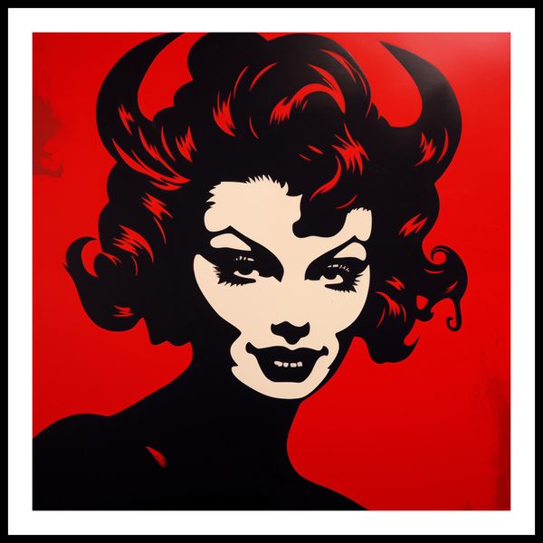 Plakat 90x90cm Czerwona Diablica zdjęcie 3