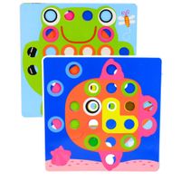 DLA DZIECI PUZZLE GUZIKOWE GRZYBKI