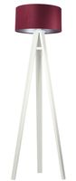 Lampa stojąca HOME 40 bordowa/srebrna/biała