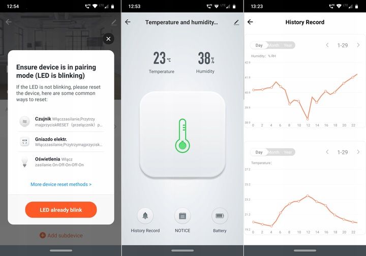 Czujnik temperatury wilgotności ZigBee TUYA Smart zdjęcie 3